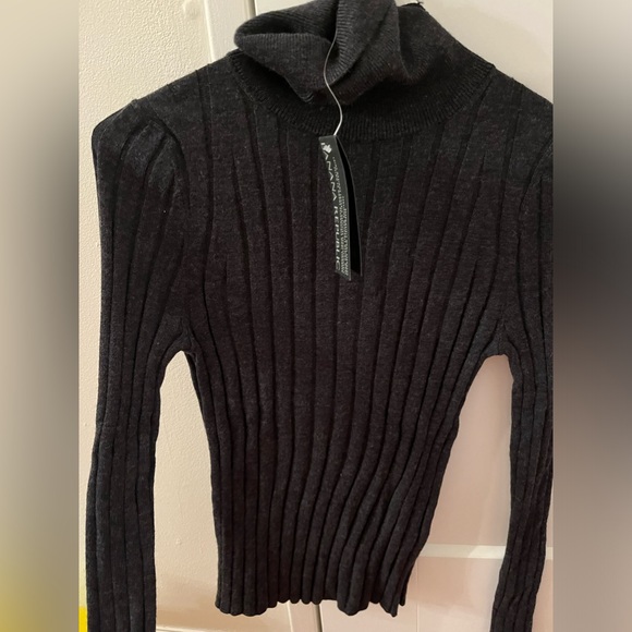 Banana Republic fine Marino wool ribbed turtleneck sweater nwt - Picture 1 of 7